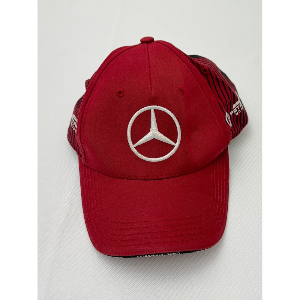 Mercedes AMG Petronas Motorsport Hat Red Black Fade No Human Is Limited Cap